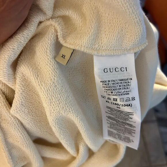 Men's Gucci, graphic print, cotton hoodie size XL made in Italy - Picture 8 of 11